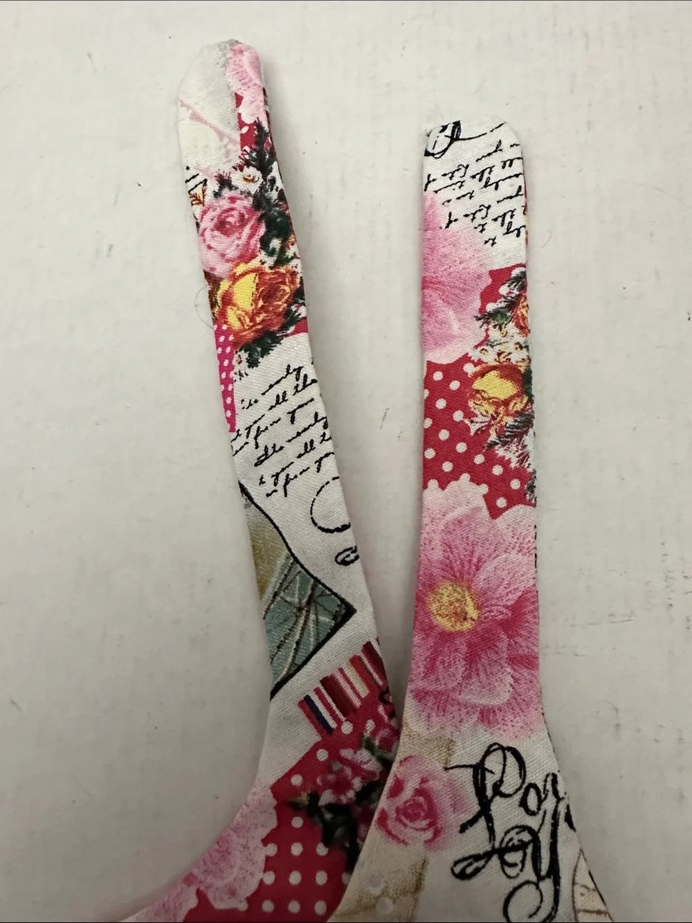 Artisan Vintage Floral Patchwork Dog tie dress in Pink and Green